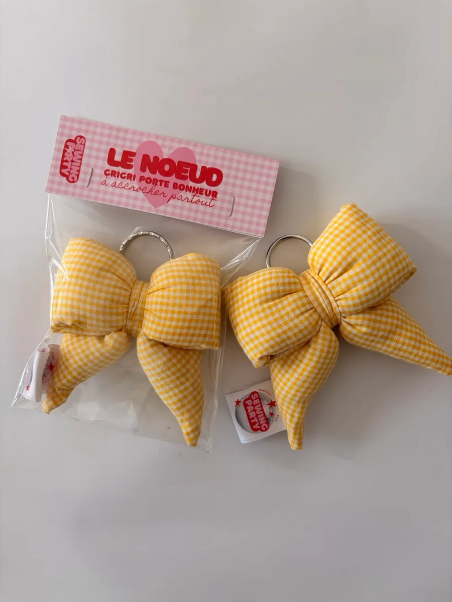 Noeud - Vichy jaune
