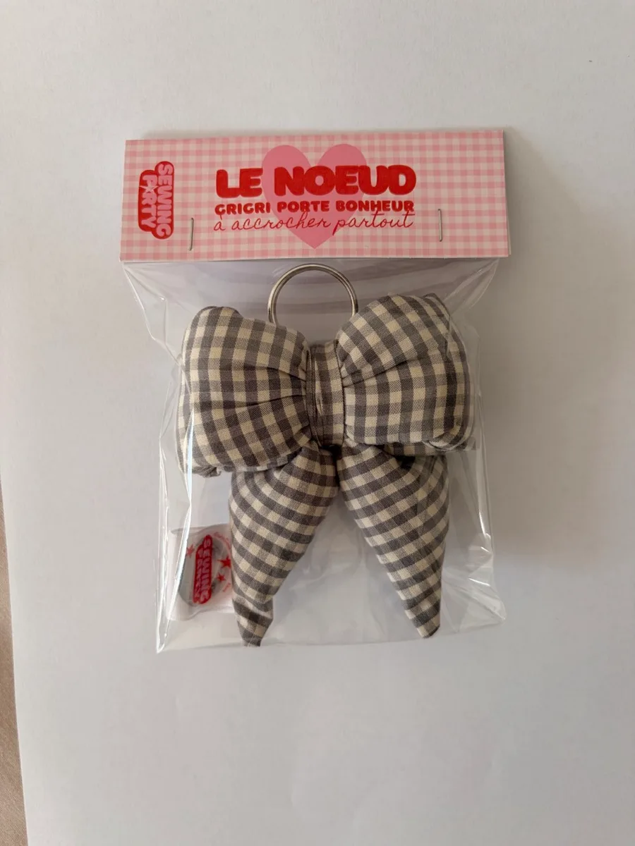 Le noeud - Vichy gris  4