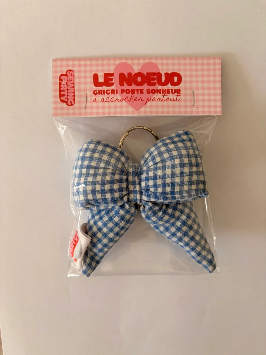 Le noeud - Vichy bleu 4