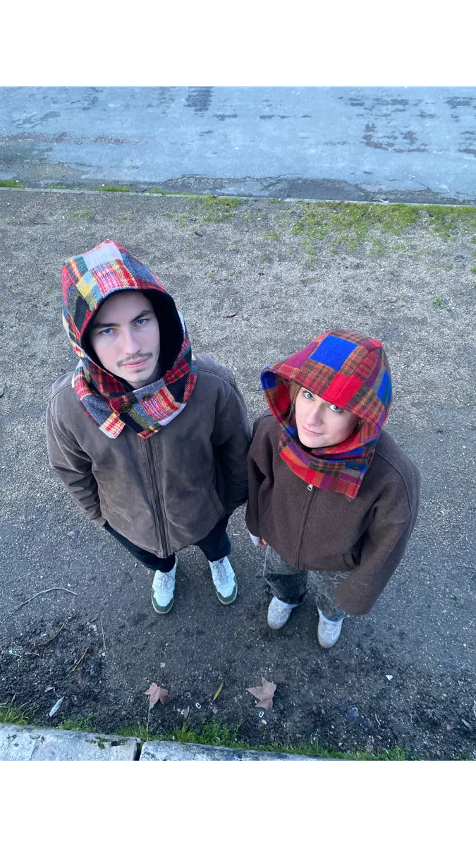 Tartan bleu & rouge