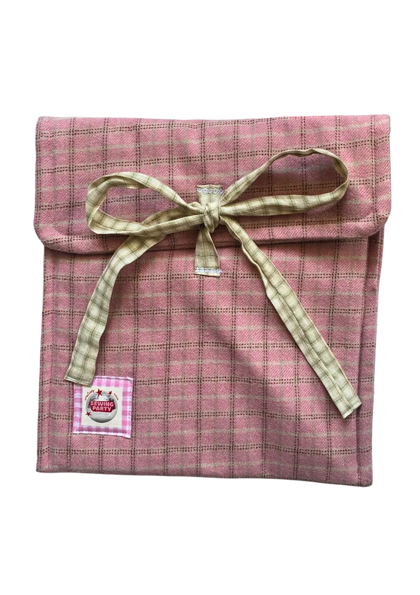 Petit format - tartan rose